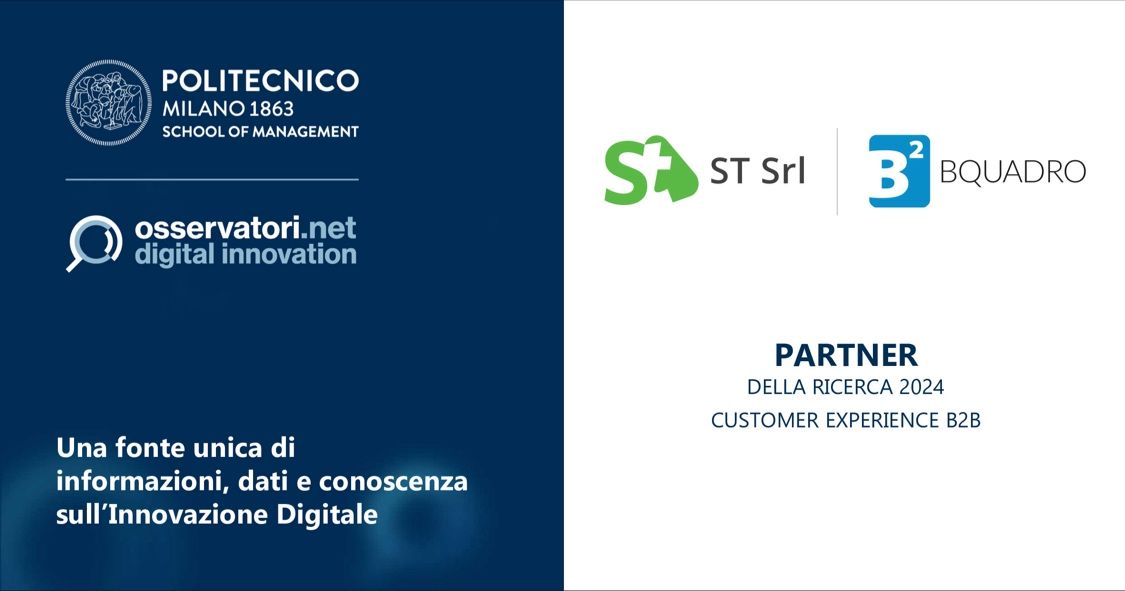 ST partecipa con BQUADRO al tavolo di lavoro “Customer Experience nel B2B 2024” del Politecnico di Milano